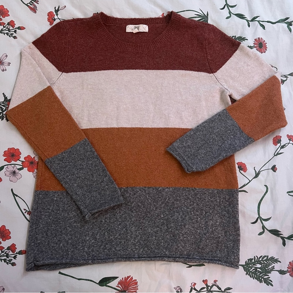 Striped Oversized Fall Sweater